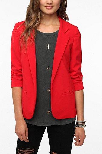 Silence   Noise Boyfriend Blazer   Red   S